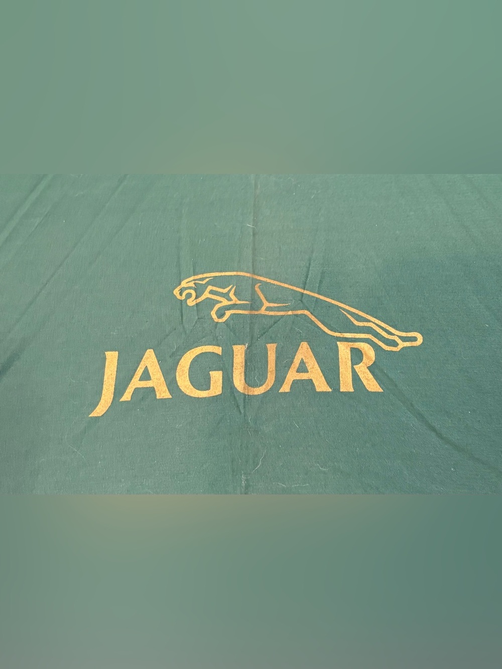 Jaguar Green Golf Umbrella with Wooden Handle - Picture 2 of 4